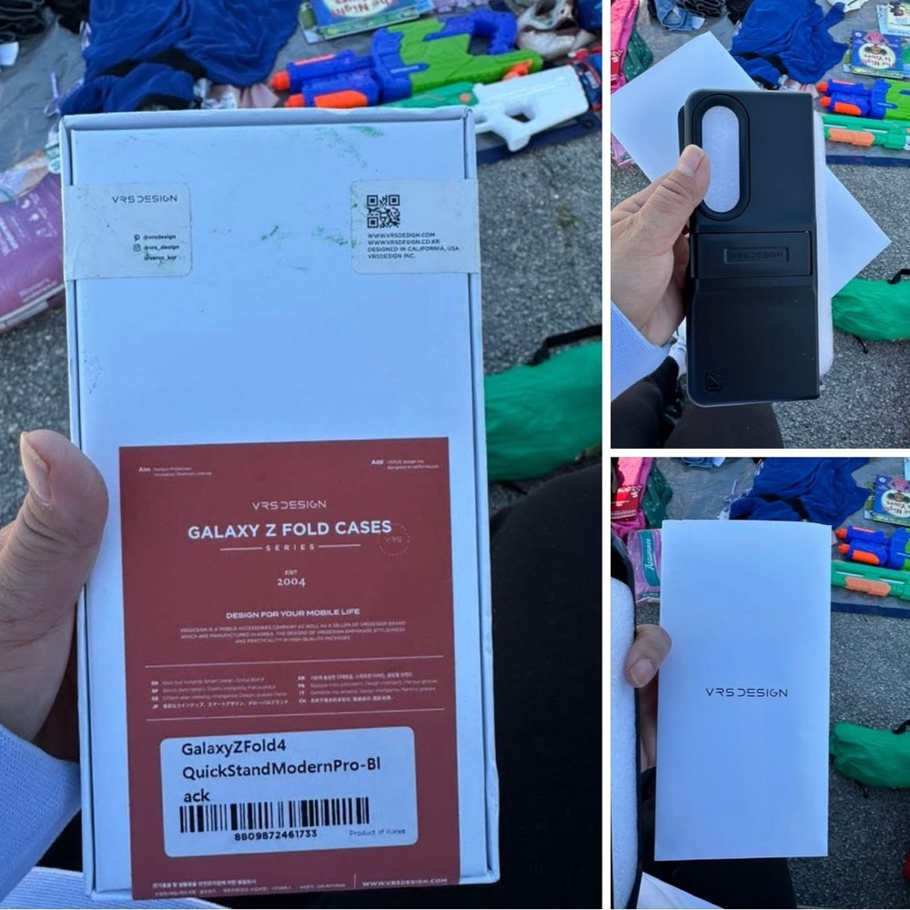 Black Galaxy Z Fold4 Case
